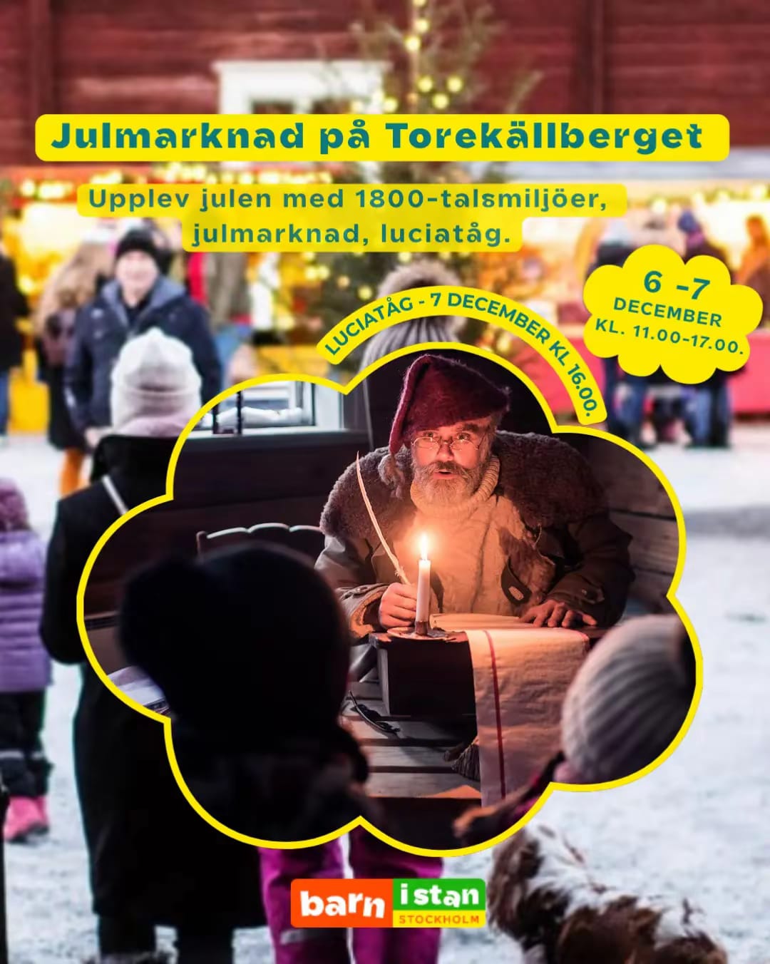 Barn i Stan AB — Julmarknad på Torekällberget